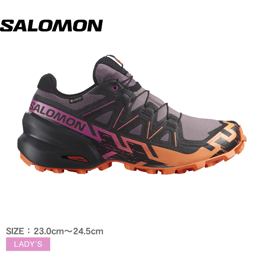 【楽天市場】サロモン SPEEDCROSS 6 GORE-TEX トレイルランニングシューズ レディース パープル 紫 オレンジ