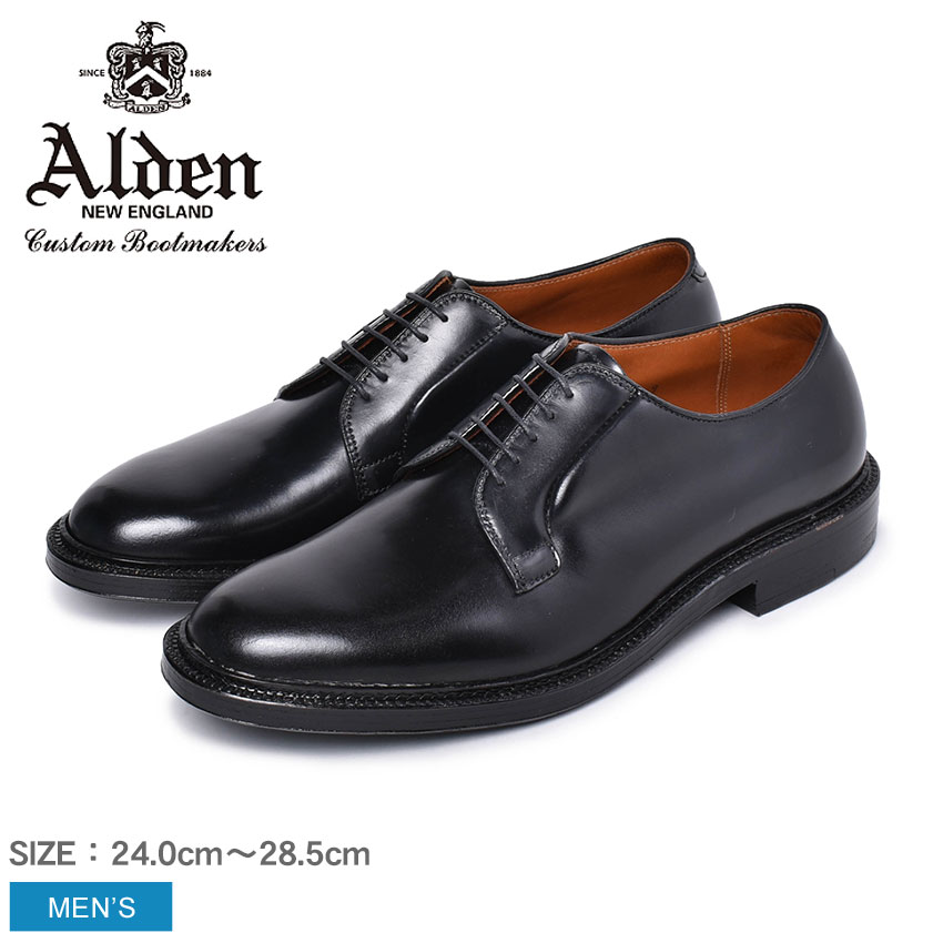 ALDEN オールデン シューズ ブラックプレーン トゥ ブルッチャー オックスフォード PLAIN TOE BLUCHER OXFORD 9901 メンズ　 紳士靴 ドレス シューズ 最高級 一生もの 本革 ビジネス レア アメリカ製|slz|｜Z-SPORTS