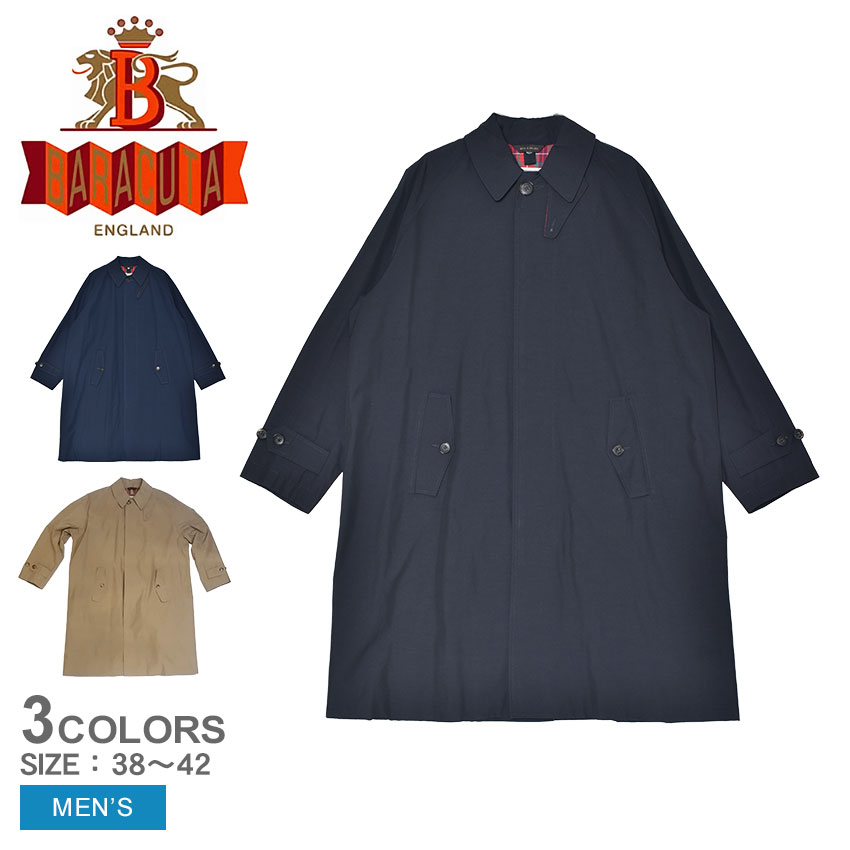 バラクータ G12 BARACUTA CLOTH コート メンズ ネイビー 紺 BARACUTA BRCPS0885 ウェア コート ステンカラー 羽織 上着 ポケット 撥水 はっ水 上品 おしゃれ ブランド トラッド カジュアル シンプル キレカジ チェック ビジネス ベージュ 72,600円