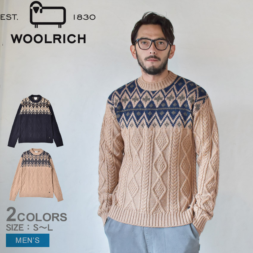 80s wool rich ウールリッチ　アヒル柄ニット　セーター WOOLRICH】 ウールリッチ 80s ノルディック柄 アヒル ニット M