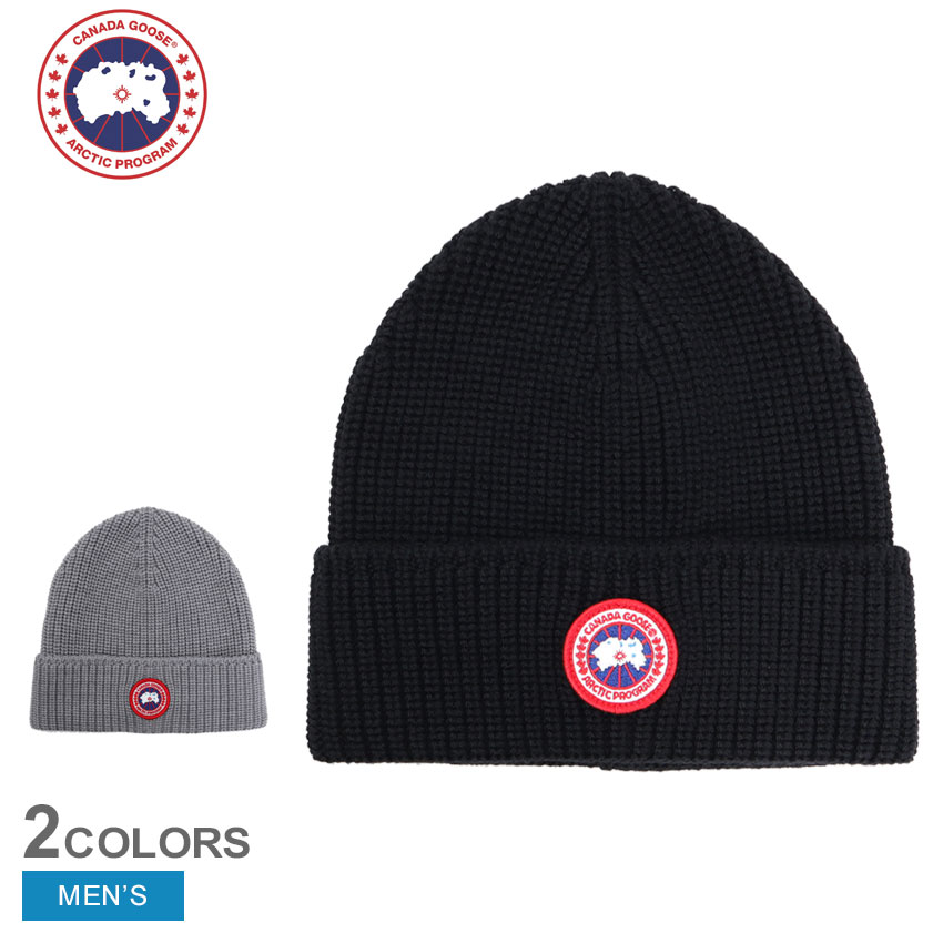 カナダグース　ニット帽　ビーニー　ロゴワッペン　O/S 楽天市場】CANADA GOOSE カナダグース Merino Beanie ニット