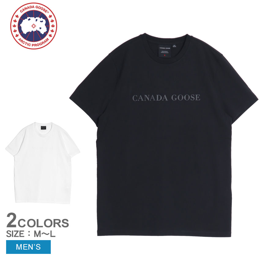 【SALE★max22％オフ！】カナダグース エマーソン クルーネック Tシャツ 半袖Tシャツ メンズ ブラック 黒 ホワイト 白 CANADA GOOSE EMERSEN MENS CREWNECK T-SHIRT 1420M tシャツ トップス 半袖 人気 おしゃれ|slz| 17,094円