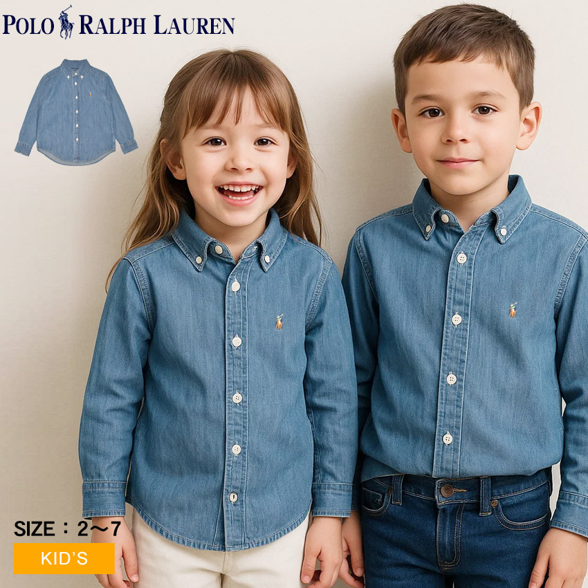 希少　ラルフ ローレン　ダンガリー　デニムシャツ　ブラウン 楽天市場】ポロ ラルフローレン 長袖シャツ POLO RALPH LAUREN