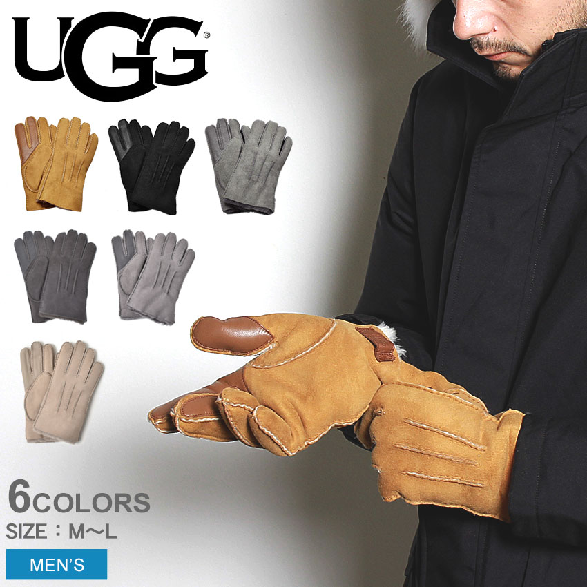 楽天市場】アグ 手袋 UGG コントラスト シープスキン テック
