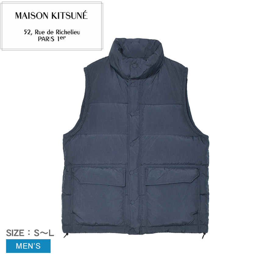 楽天市場】MAISON KITSUNE メゾン キツネ メンズ ベスト LM00815KT1063