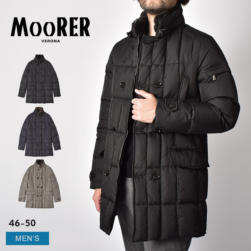 MOORER グレー ダウンジャケット ダブルブレスト 楽天市場】ムーレー ダウンジャケット コート モリス ダブル