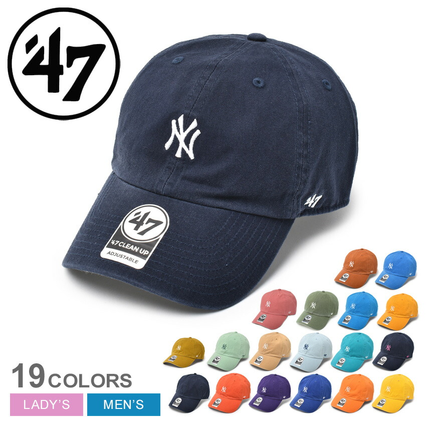 クーポン利用で150円引き 47 ブランド キャップ 帽子 メンズ レディース ヤンキース ベースランナー '47 クリーンナップ BRAND  CAPS YANKEES BASE RUNNER CLEAN UP B-BSRNR17GWS ニューヨークヤンキース ユニセックス ベースボールキャップ  最大10%OFFクーポン