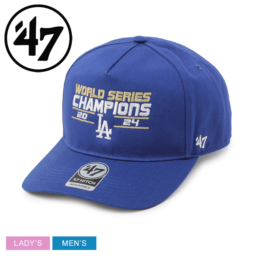 47 ブランド キャップ LOS ANGELES DODGERS 2024 WORLD SERIES CHAMPIONS 47 HITCH 帽子 メンズ レディース ブルー 青 47 BRAND CAPS BWS-WSCHT312GWP キャップ ヒッチ ロサンゼルス・ドジャース ワールドシリーズ2024 優勝記念|slz|