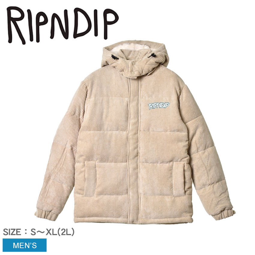楽天市場】RIPNDIP ダウンジャケット メンズ GRIFFITH HOODED PUFFER