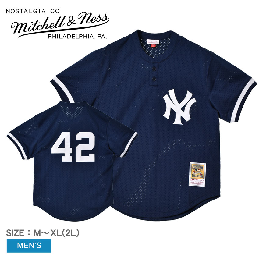 ミッチェルアンドネス ユニフォーム メンズ マリアノリベラニューヨークヤンキース1995 MITCHELL ＆ NESS ABPJ3051-NYY95MRINAVY ウエア トップス ベースホールジャージ ストリート ブランド MLB オーセンティック カジュアル アメカジ