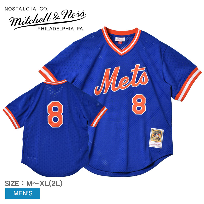 MITCHEL & NESS NEW YORK METS LENNY DYKSTRA MLB BASEBALL JERSEY SZ: L