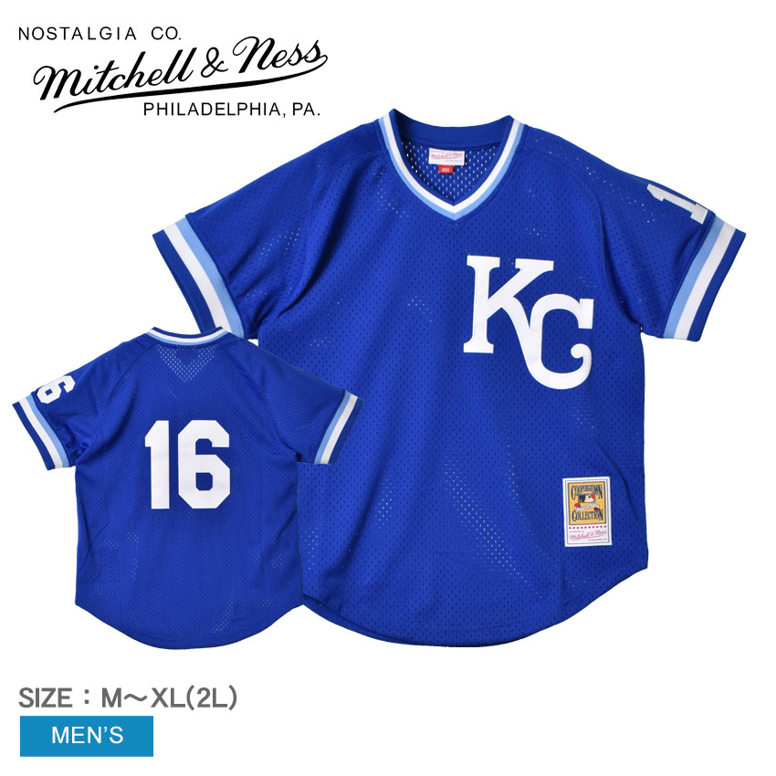 ミッチェルアンドネス ユニフォーム メンズ ボージャクソンカンザスシティロイヤルズ1989 MITCHELL ＆ NESS ABPJ3057-KCR89BJAROYA ウエア トップス ベースホールジャージ ストリート オーセンティック MLB ブランド カジュアル アメカジ