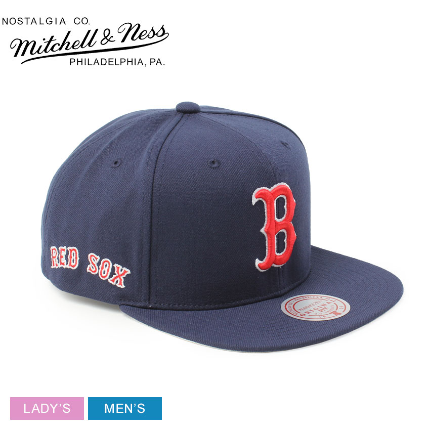 ミッチェル＆ネス MLB EVERGREEN SNAPBACK RED SOX ベースボールキャップ メンズ レディース ネイビー 紺 MITCHELL＆NESS HHSS7339-BRSYYPPPNAVY キャップ 帽子 ボストン・レッドソックス Boston Red Sox スナップバック MLB ベースボール