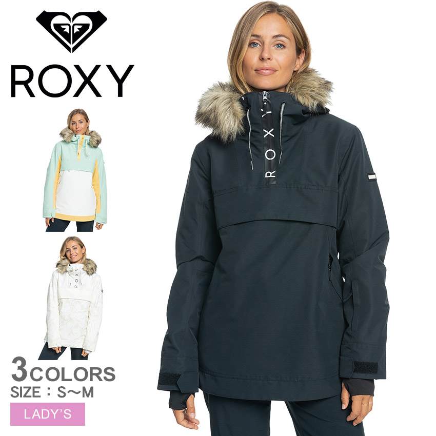 ROXY ロキシー　女性用スノーボードウェア サイズS 幾何学模様 送料込 ROXY ロキシー スノーボードウェア ジャケット レディース プル