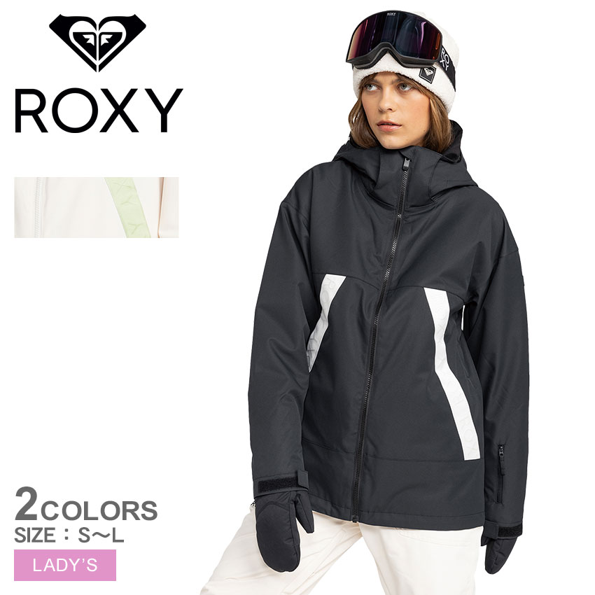 美品】ROXY スノボウェア 上下セット M ボーダー ブルー ピンク 楽天