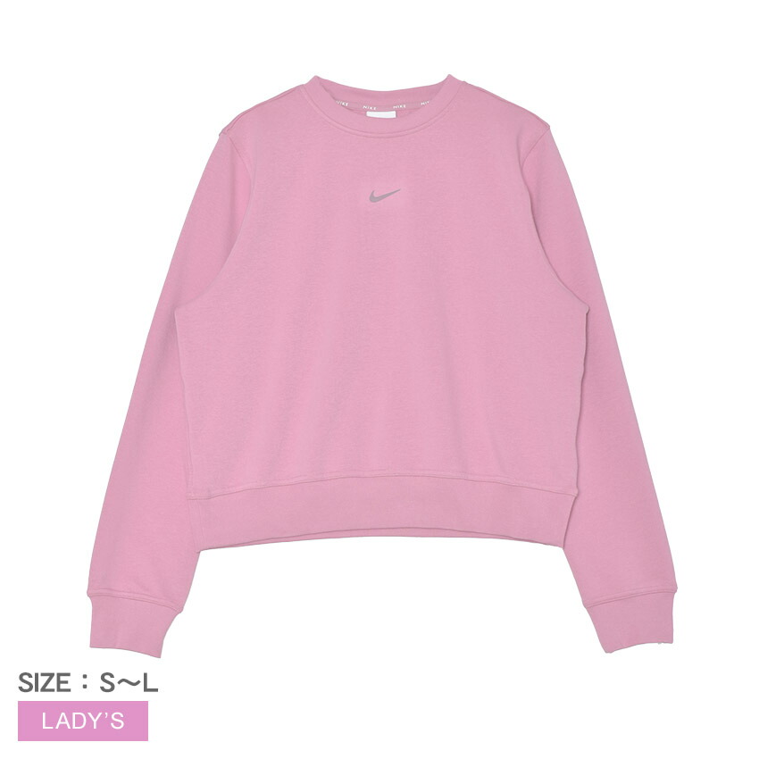 ✨NIKE ナイキ 長袖 スウェット トレーナー 裏パイル ピンク M✨ NIKE ナイキ スウェットシャツ レディース 長袖 トレーナー