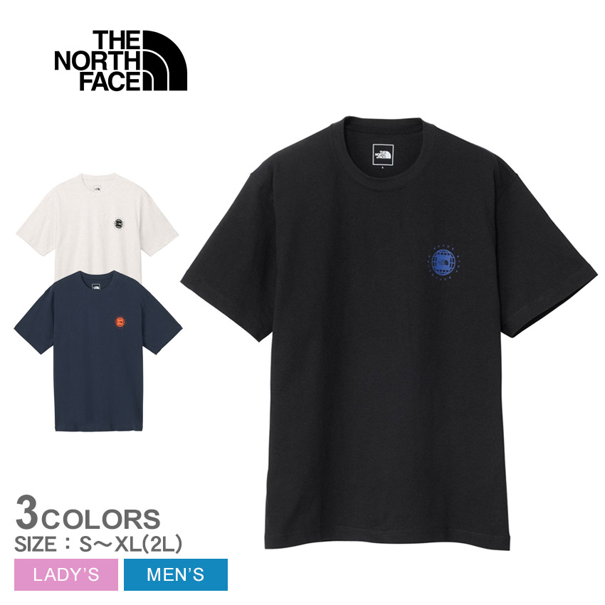 ザ・ノース・フェイス ショートスリーブジオスクエアロゴティー 半袖Tシャツ メンズ レディース グレー ネイビー 紺 THE NORTH FACE S/S GEO Square Logo Tee NT32541 トップス ウェア 半袖 ショートスリーブ キャンプ アウトドア 国内正規品