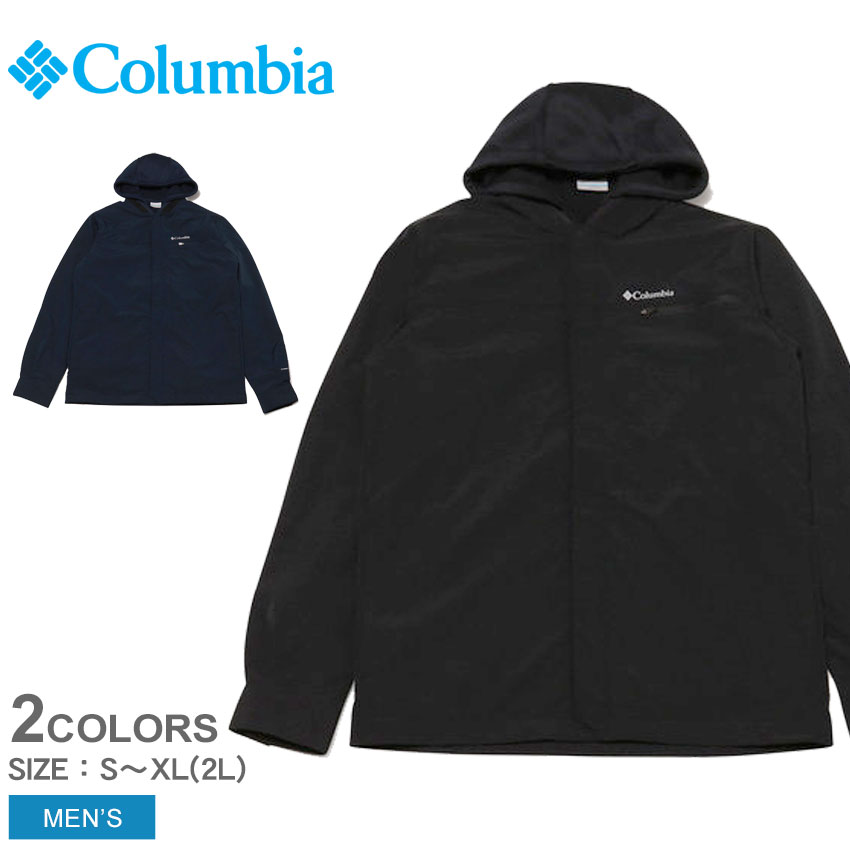 最先端 Columbia コロンビア ジャケット テックトレイルシャツジャケットインターチェンジ Tech Trail Shirt Jacket Interchange Ee0215 メンズ キャンプ フェス アウター タウンユース ハイキング アウトドア シンプル カジュアル 普段使い 防風 防寒 撥水 上着 黒 紺w