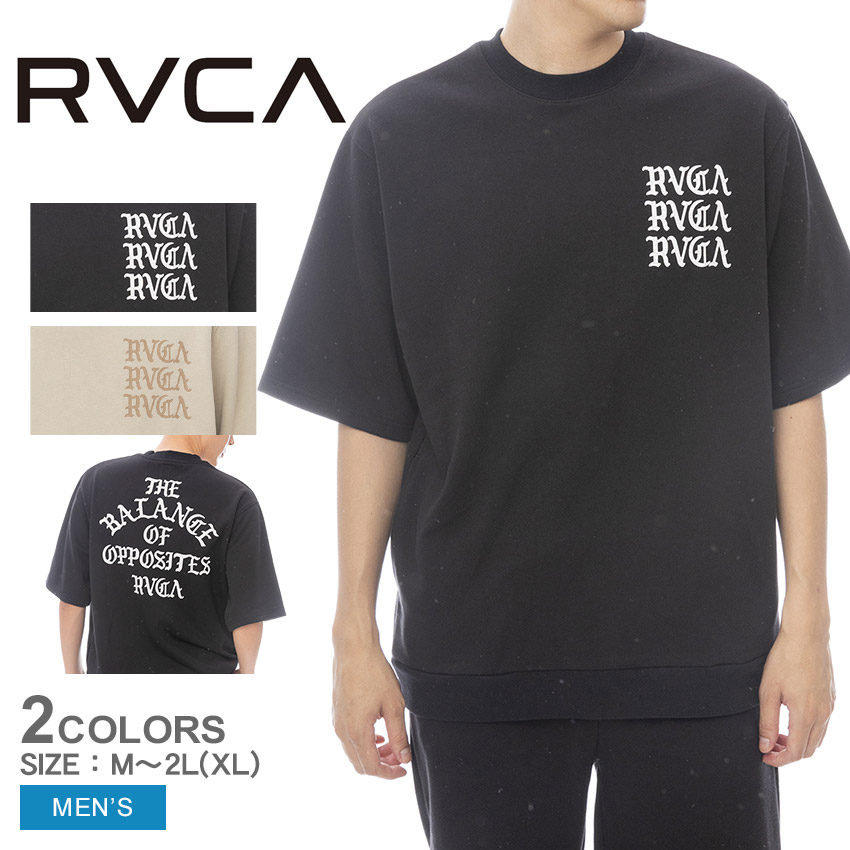 ルーカ IRON ON FT SS トレーナー 半袖Tシャツ メンズ ブラック 黒 ベージュ RVCA IRON ON FT SS BF041007 トップス tシャツ 半袖 ストリート ウエア ウェア サーフィン サーファー スポーツ 運動 サーフ ブラック 黒 ベージュ|slz|