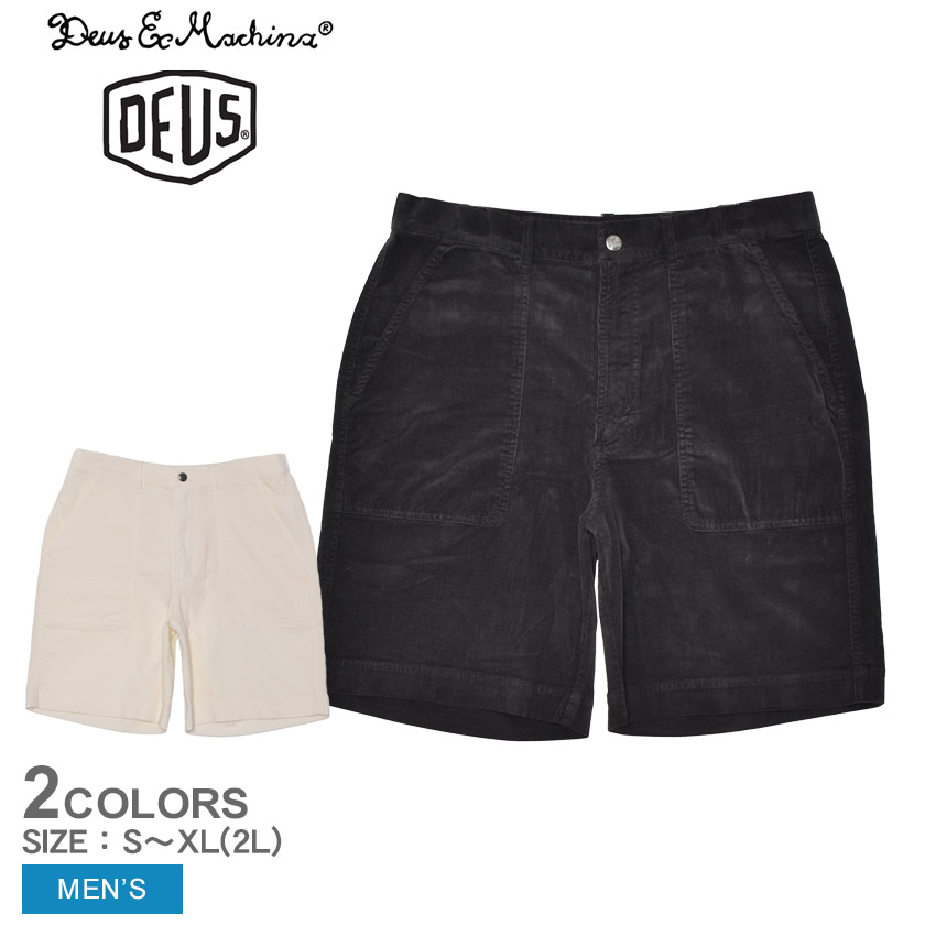 デウス エクス マキナ VACAY BEACH SHORTS ショートパンツ メンズ ブラック 黒 ホワイト 白 DEUS EX MACHINA DMP253039 パンツ おしゃれ ショート丈 ハーフパンツ シンプル カジュアル ストリート ショートパンツ ショーパン ハーパン