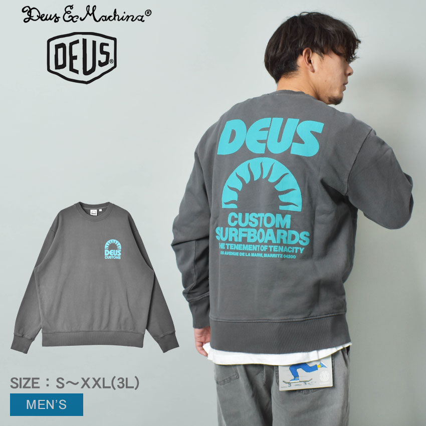 DEUS EX MACHINA MELODIES CREWスウェットM サイズ デウス エクス マキナ DEUS EX MACHINA MELODIES CREW DMF228372