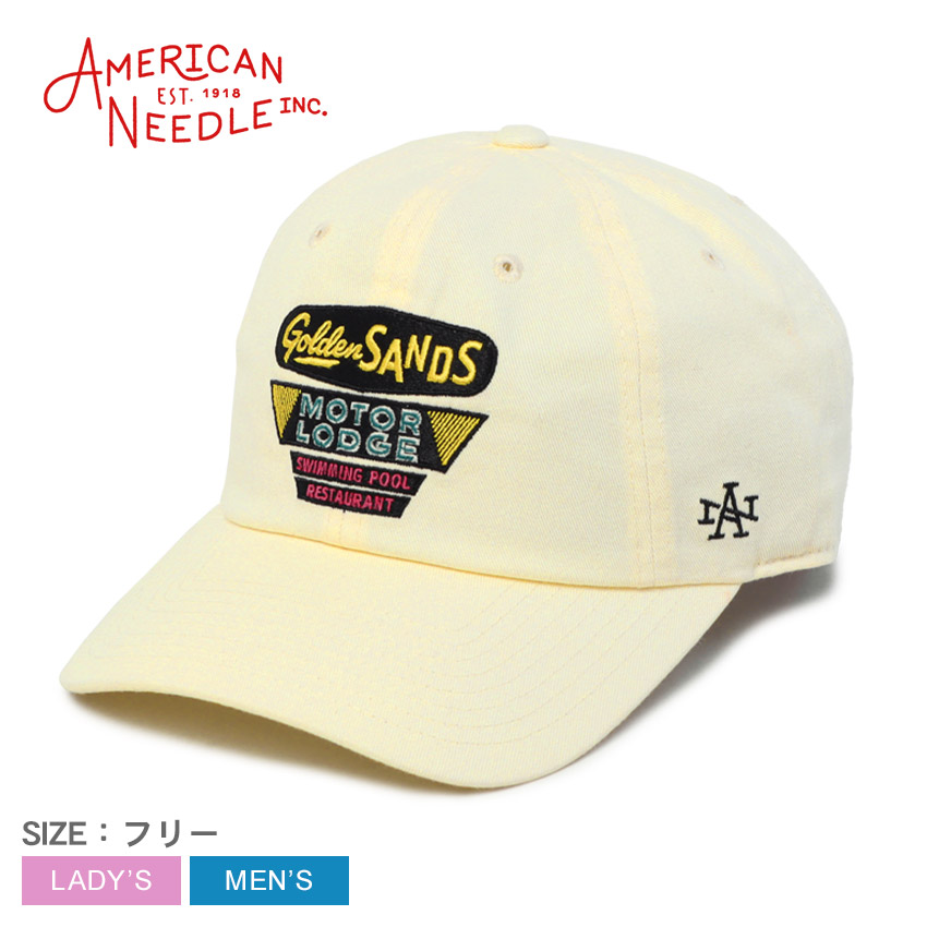 アメリカンニードル Ballpark - Golden Sands キャップ メンズ レディース ホワイト 白 AMERICAN NEEDLE SMU674A-GSANDS 帽子 キャップ ストリート カジュアル スポーツ スポーティ アウトドア ロゴ シンプル 刺繍 刺しゅう おしゃれ