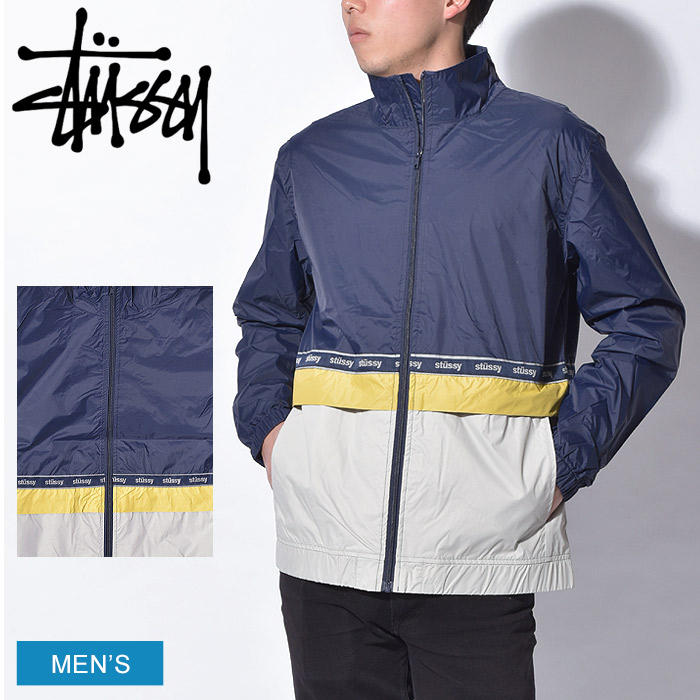 送料無料 マラソンsale開催中 ステューシー ジャケット メンズ ナイロン ウォームアップ ジャケット Stussy Nylon Warm Up Jacket ストリート カジュアル シンプル ロゴ アウター ブランド 人気 かっこいい ネイビー 新品本物 Mahottaripost Com Np