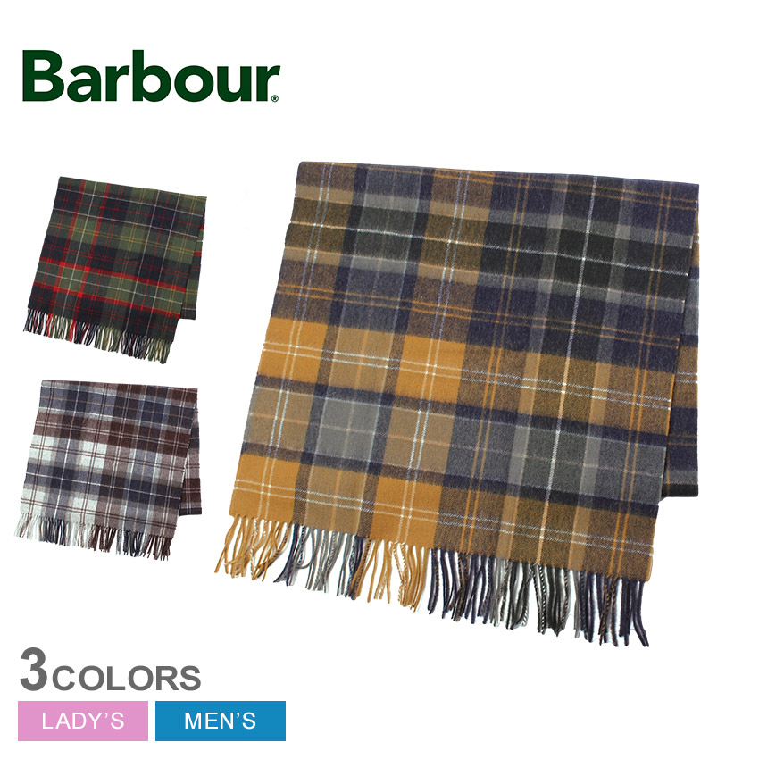 バブアー ブラック パッチワーク タータン スカーフ マフラー メンズ レディース イエロー 黄 グリーン 緑 BARBOUR Brack Patchwork Tartan Scarf USC0387 ウール チェック タータンチェック シンプル クラシック クラシカル ブランド