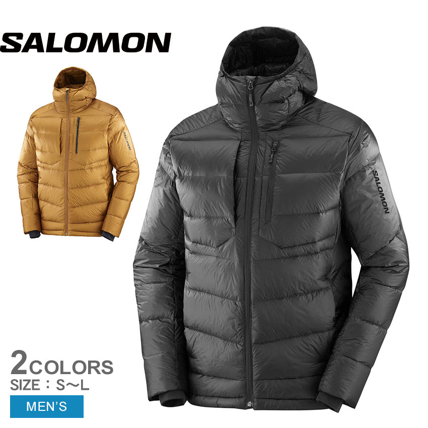 Salomon オレンジ ジャケット 男性用 SIMOND (シモン) 登山・クライミング メンズ 防水ジャケット