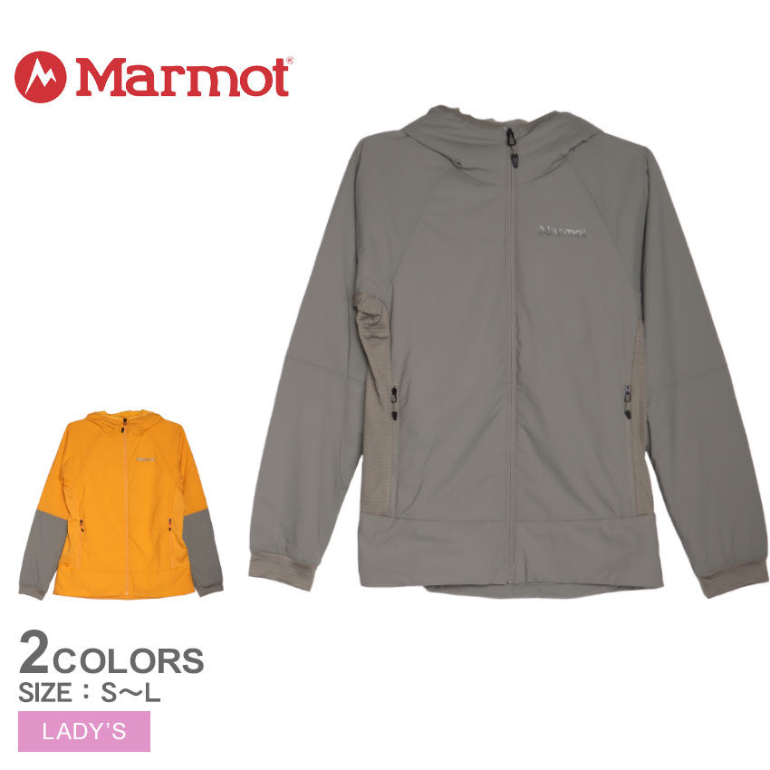 マーモット ノーバス LT ハイブリッド フーディ アウトドアジャケット レディース カーキ オレンジ MARMOT NOVUS LT HYBRID HOOD M12396 アウター ウェア ウエア フード付き カジュアル 上着 羽織 防寒 暖かい キャンプ|slz|｜Z-SPORTS