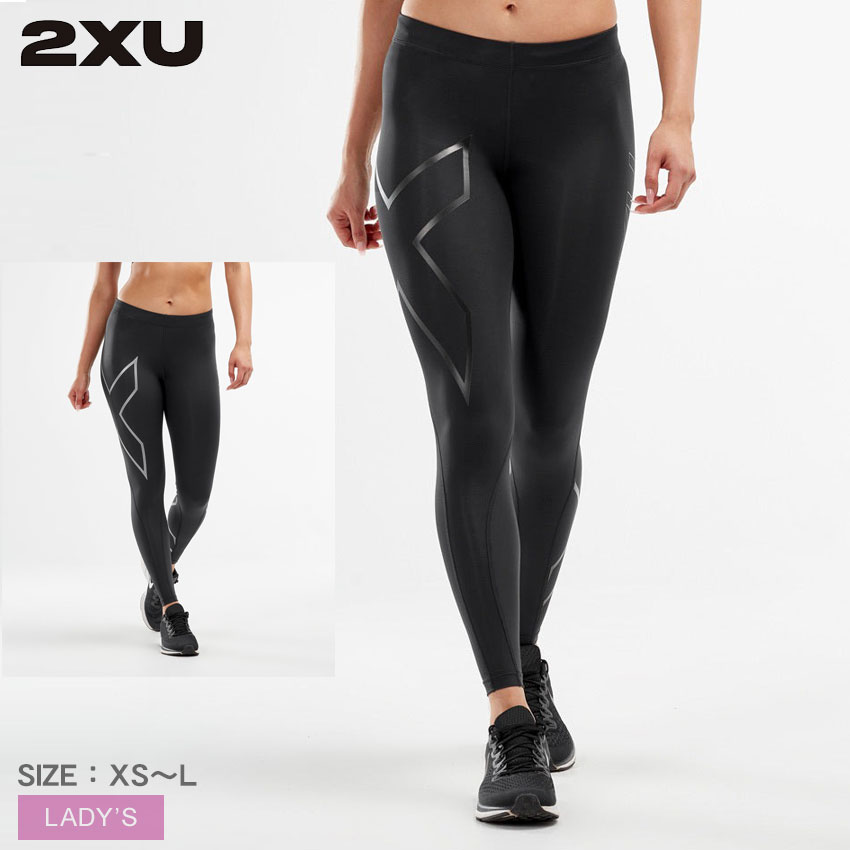 ツータイムズユー PWXコンプレッションタイツ コンプレッションタイツ レディース ブラック 黒 2XU WA4173b スポーツ トレーニング|slz|