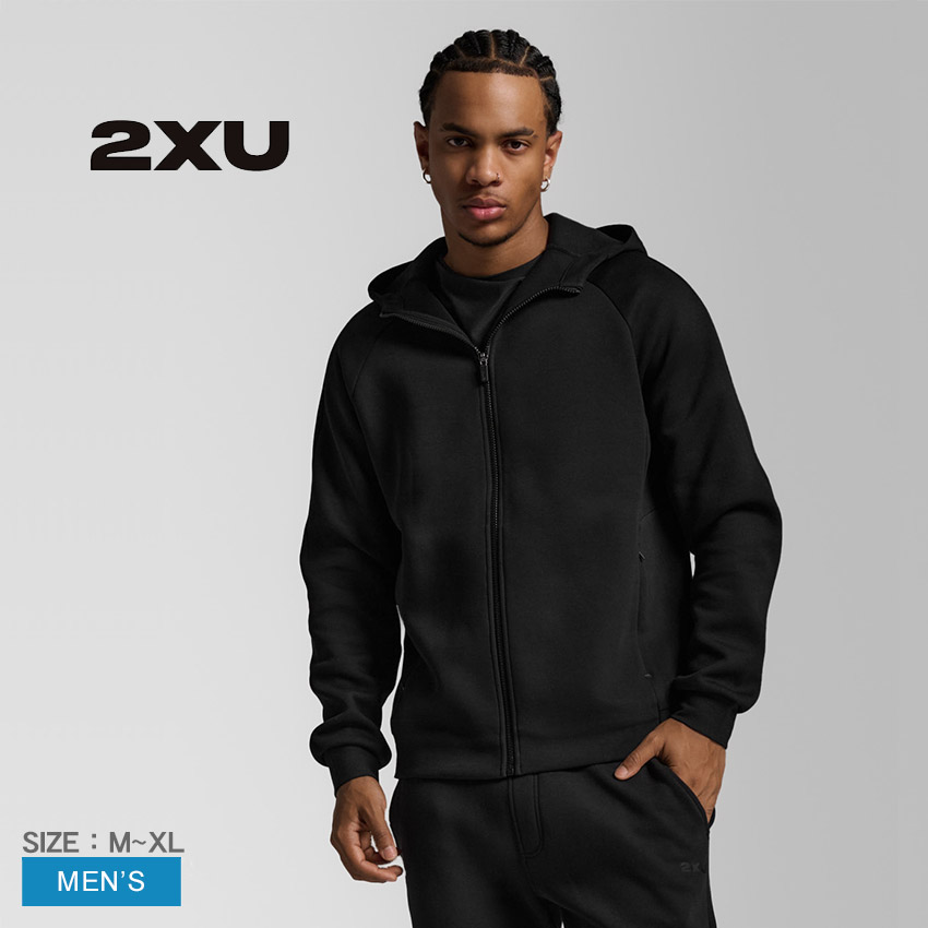 【楽天市場】ツータイムズユー Commute Smooth Spacer Full Zip 長袖ZIPパーカー メンズ ブラック 黒 2XU