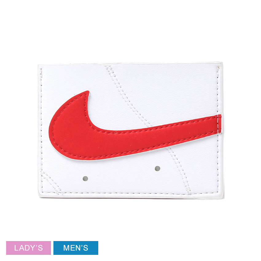 ナイキ エアフォース 1 カード ウォレット カードウォレット メンズ レディース ホワイト 白 レッド 赤 NIKE AIR FORCE 1 CARD WALLET N1009738-173 財布 カードケース ミニ財布 コンパクト カード入れ スニーカー風 現金収納 スリーブ付き