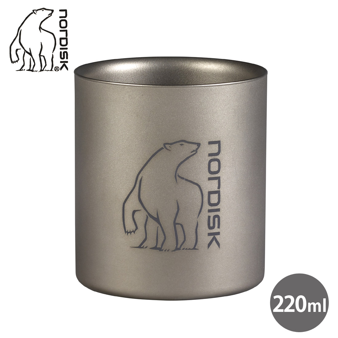 ノルディスク マグカップ チタンダブルウォールマグ 220ml NORDISK TITANIUM DOUBLE WALL MUG 119010 キャンプ  レジャー バーベキュー 食器 コップ カップ 野外 保温 保冷 アウトドア用品 シルバー 新作 大人気