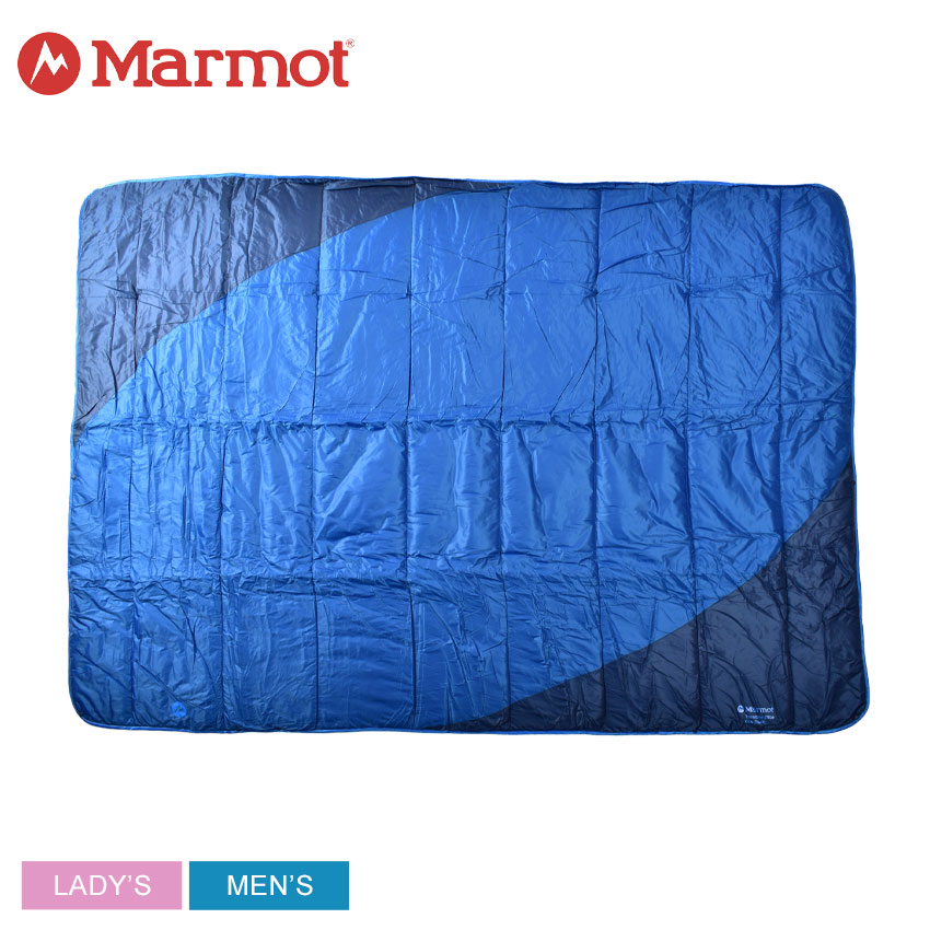 マーモット ブランケット メンズ レディース TRESTLES ELITE ECO INSULATED QUILT MARMOT 32530 アウトドア カジュアル キャンプ スキー 登山 おしゃれ 防寒 ひざ掛け キルト ブランド ブルー 青 ネイビー