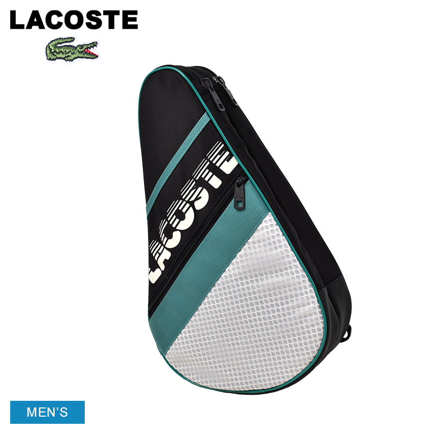 【SALE★max36％オフ！】ラコステ PADDLE CROSSOVER ラケットバッグ メンズ ブラック 黒 LACOSTE NH4855BW パデル スポーツ スポーツバッグ 斜め掛け スリングバッグ 収納 ラケット スポーティ ロゴ ポップ ポケット 運動 部活 部活動 クラブ 遠征 サークル ZSPO|slz|