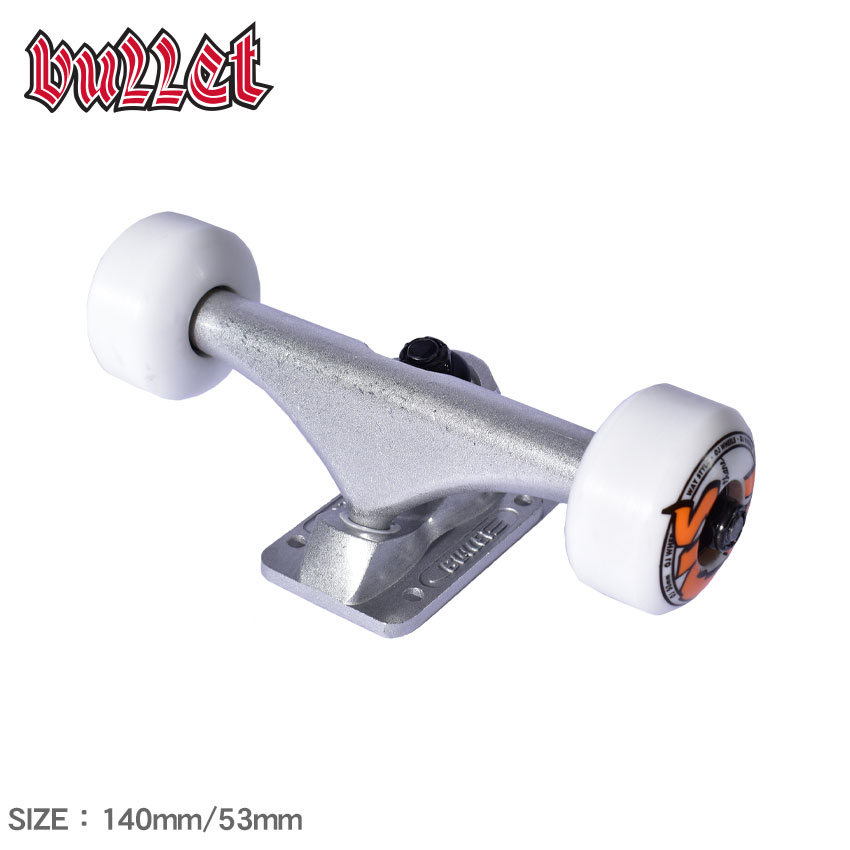 バレット トラック BULLET 140mm/53mm OJ LOGO 1t/2w/4b ASSEMBLY マルチ 33131938 ロゴ カスタム 付け替え スケートボード ボード スケボー スポーツ アウトドア ストリート NHS エヌエイチエス ウィール 1個