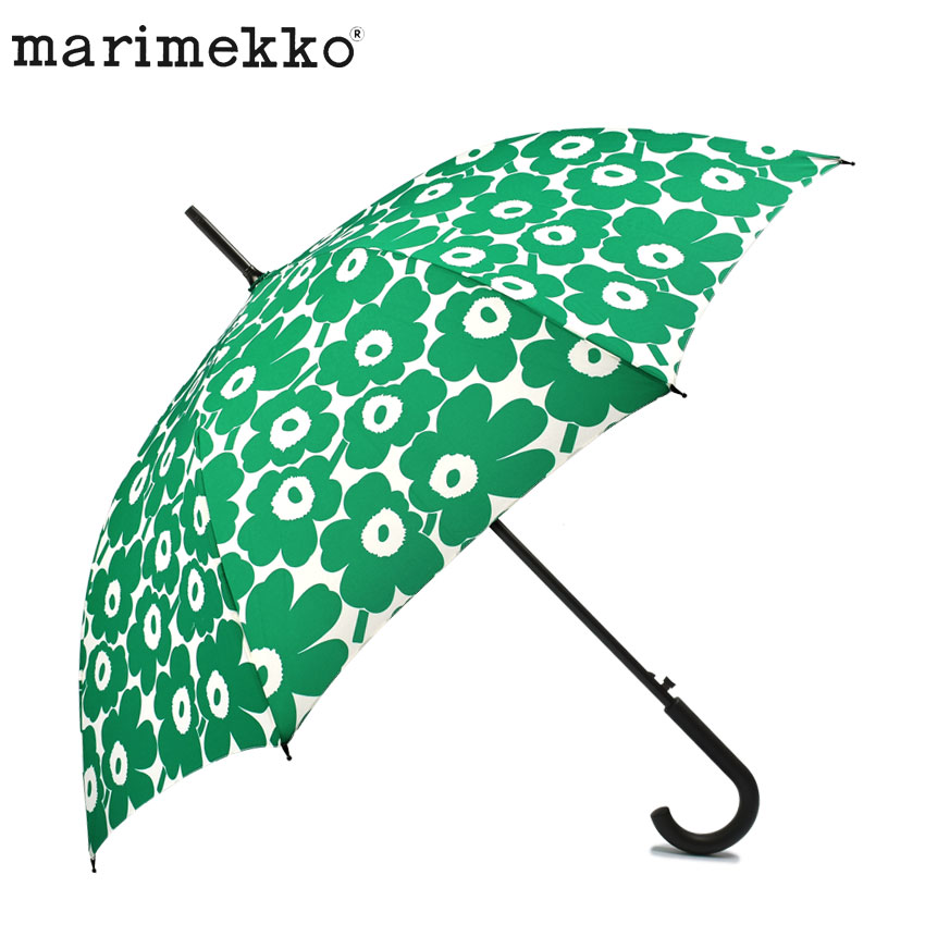 正規激安 楽天市場 マリメッコ 傘 レディース スティックアンブレラ Marimekko Stick Umbrella ウニッコ 花柄 ドット 水玉 シック 北欧 かわいい おしゃれ 定番 人気 プレゼント ギフト 贈り物 通勤 通学 雨 雪 ブラック 黒 オレンジ