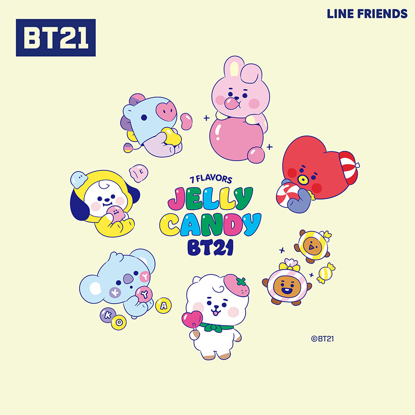 楽天市場 5点まとめ買いで30 オフ Bt21 ウェットティッシュ アルコールタイプ 99 9 除菌 枚入り Jelly Candy ヒアルロン酸配合 肌に優しい しっとり 除菌シート Koya Rj Shooky Mang Chimmy Tata Cooky Universtar ユニバースター 衛生 感染対策 携帯 手口ふき