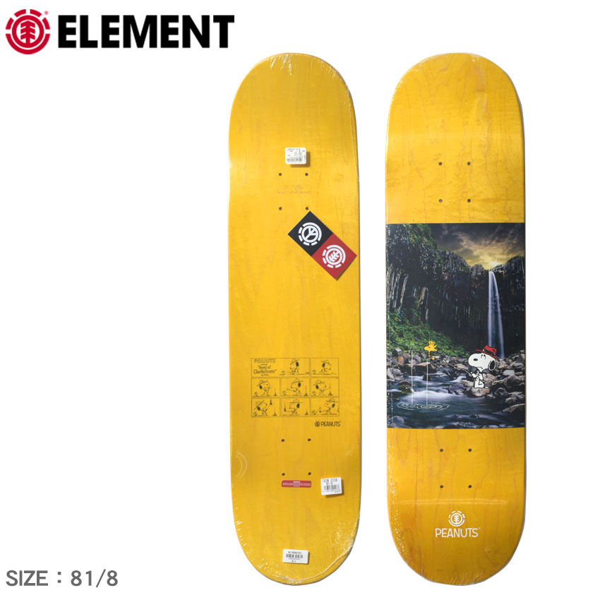 エレメント スケートボード メンズ レディース Peanuts Water デッキ Element スヌーピー ピーナッツ コラボ キャラクター スケボー ボード スケート ストリート シンプル スポーツ ロゴ アウトドア おしゃれ かわいい 人気 Andapt Com