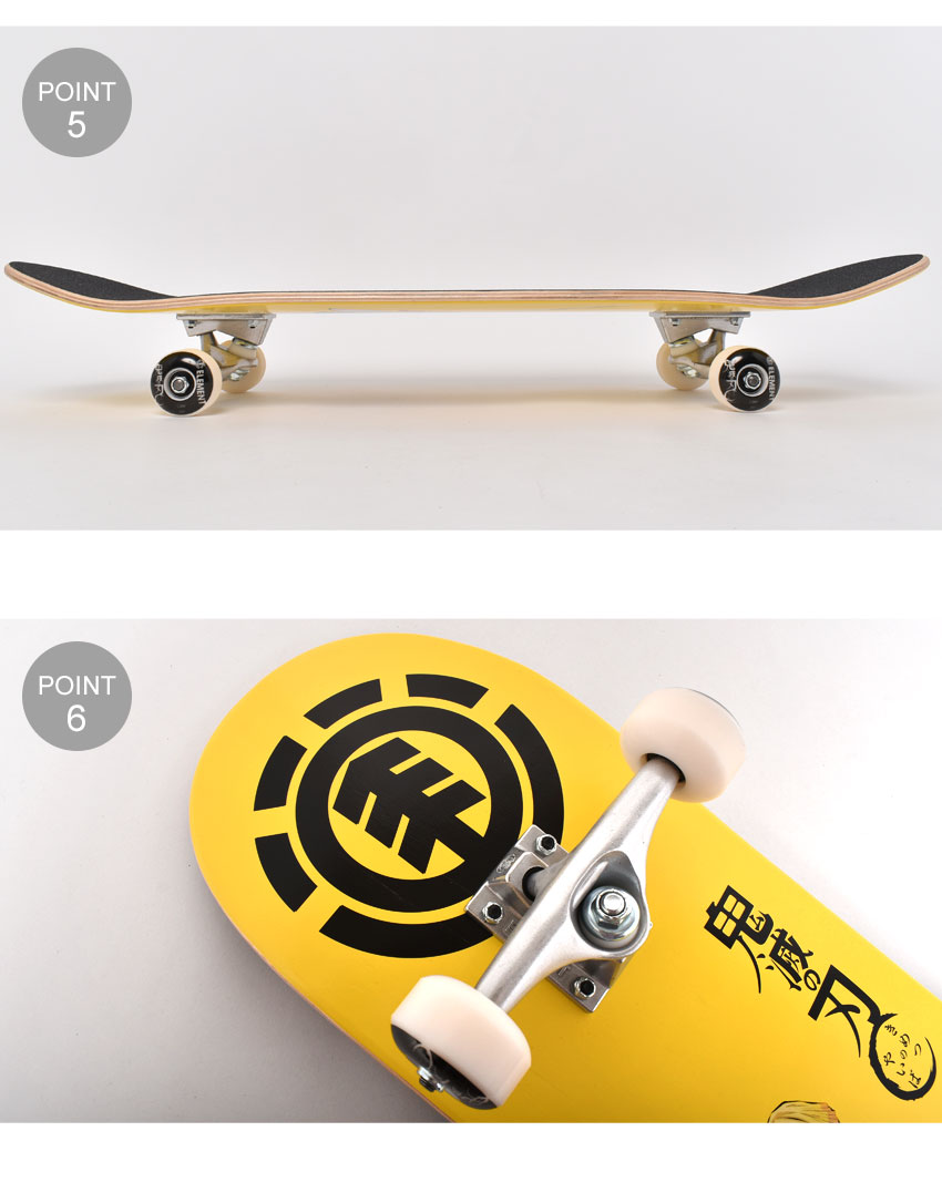 買っ たのスケートボード メンズ スケートボード エレメント Kimetsu レディース Zenitsu エレメント レディース スケートボード おしゃれ Comp 8インチ 2 Element クーポンで500円引き コンプリートデッキ 鬼滅の刃 我妻善逸 コラボ キャラクター