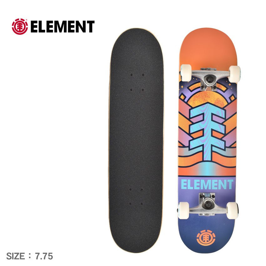 期間限定ポイント10倍 エレメント スケートボード メンズ レディース コンプリートデッキ 7 75 Element デッキ スケボー ボード スケーター ストリート スポーツ ロゴ アウトドア おしゃれ 人気 カッコいい ブルー オレンジ 永遠の定番