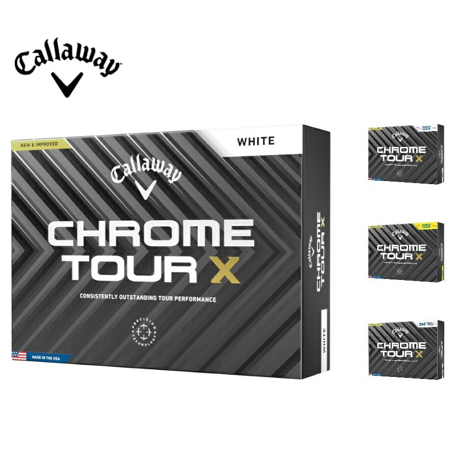 新品　キャロウェイ クロムツアーX ホワイト トリプルトラック　3ダース 楽天市場】キャロウェイ CHROME TOUR X(クロムツアーエックス