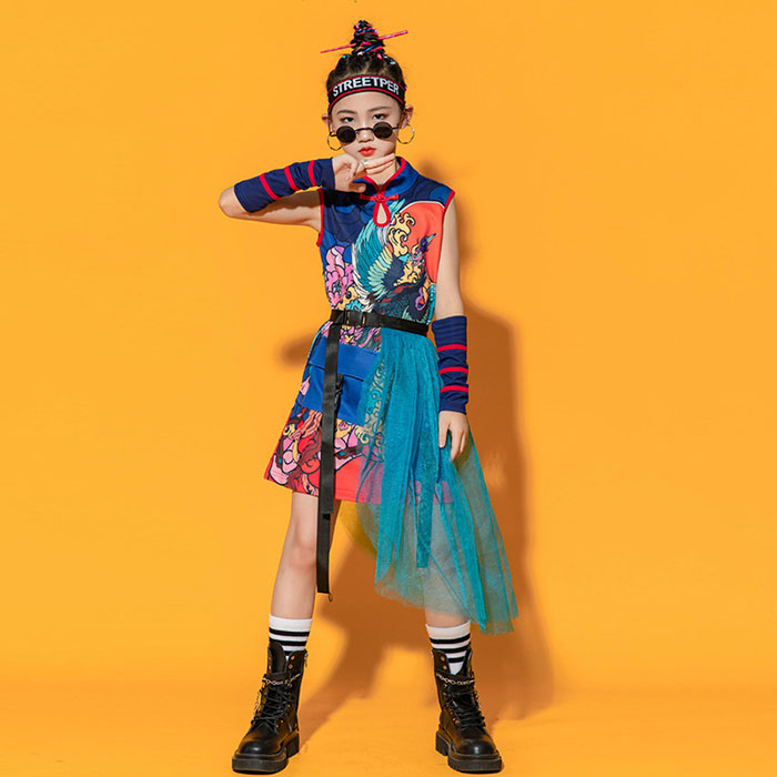 楽天市場】キッズ 子供用 ダンス 衣装 セットアップ(トップス+