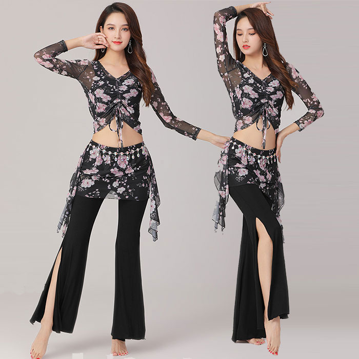 楽天市場】ベリーダンス 衣装 セットアップ レッスン着 可愛い 花柄