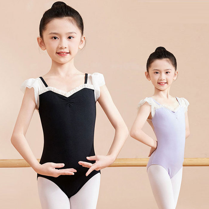 楽天市場】子供 バレエ レオタード キッズ ナイロン 半袖
