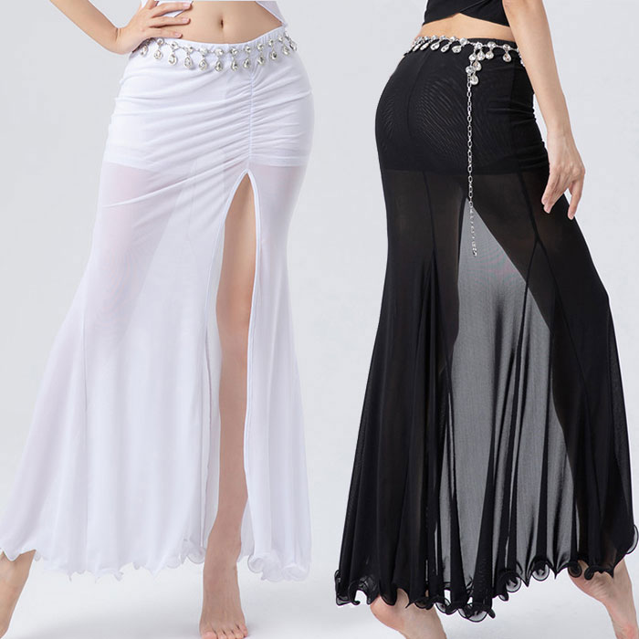 ベリーダンススカート 楽天市場】ベリーダンス スカート スリット入り メッシュ 柔らか