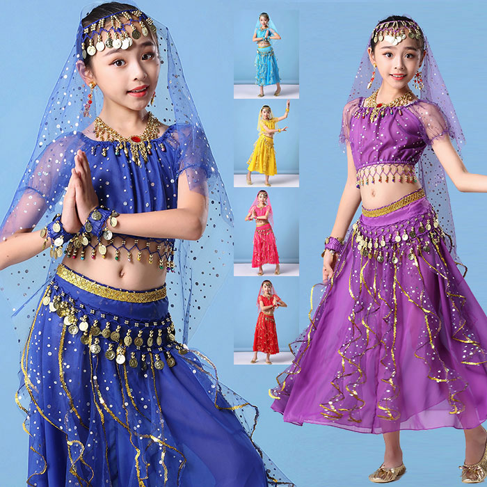 ハロウィン コスプレ イベント衣装 子供 キッズ ダンス衣装 アラビアン衣装 セット ベリーダンス 衣装 セット ダンス衣装 ダンス 発表会 ステージ 舞台衣装 アラジン 上下セット ベリーダンス セットアップ アラジン衣装 ハロウィン画像
