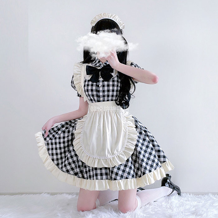 メイド服 ゆめかわ♡ストライプ柄メイド服セット kos44☆ | ゆめかわガール