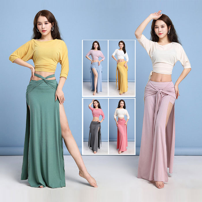 楽天市場】ベリーダンス 衣装 レッスン着 セットアップ トップス